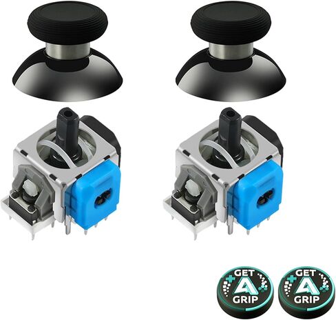 AKNES GuliKit TMR Electromagnetic Joysticks Replacement for DualSense PS5 Controller, Thumbstick Grips for PlayStation 5 Controller, Thumbstick Caps Included in Kuwait