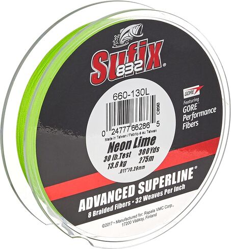 Sufix 832 كابل مضفر فائق الجودة - 300 ياردة in Kuwait