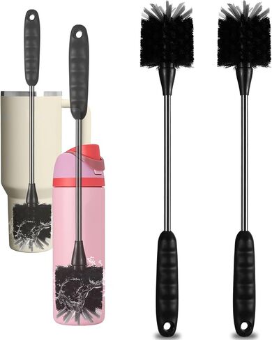 Bottle Brushes Cleaner Set 6 Pack–Multifunctional Household Cleaning Brushes for Bottles–Easy to Clean Cup Rim, lid, Base, and Straw in Kuwait