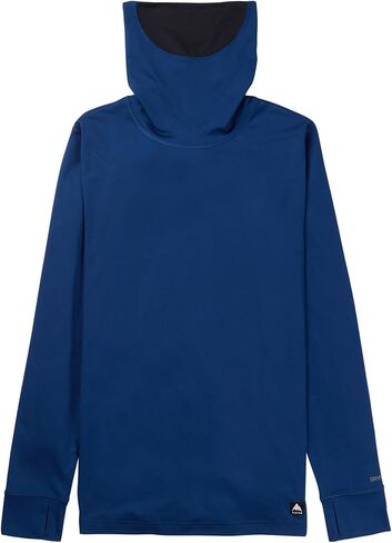 Burton Men's Midweight Base Layer Long Neck Shirt, True Black, S in Saudi Arabia