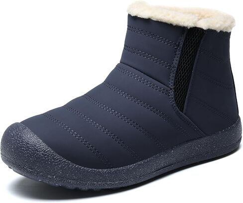 Winter Boots for Women - Soft Comfortable Faux Fur Mid Calf Winter Snow Boots Totes Boots Lace up Snow Boots Winter Boots with Insulated Black for Outdoor in Kuwait