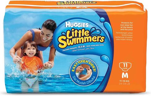 Huggies Little Swimmers Disposable Swimpants, Size M (24-34 lb), 11 ct in Kuwait
