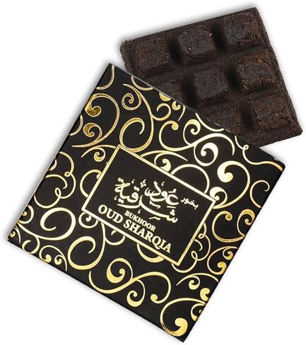 Bakhoor Oud Sharqia Arabic Incense Bricks - Long Lasting عود بخور | Exotic Woody and Musky Scent - Arabian Oud Rose Use on Frankincense Burner for Meditation and Relaxation - 40g (Pack of 03) in Saudi Arabia