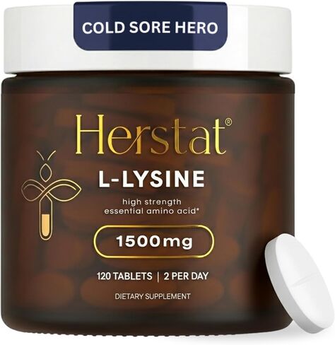 L-Lysine 1500mg | High Potency Essential Amino Acid, Vegetable Tablets, 120ct in Kuwait