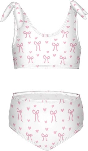 Wusikd Cat Kitten Girls Swimsuits Two Piece Cartoon Swimwear Bikini Set for for Girls Size 9-10 in Saudi Arabia
