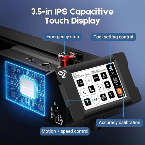 Twotrees TTC450 Pro CNC Router Machine,Upgraded 3-Axis Engraving All-Metal Milling Machine for Wood Acrylic MDF Nylon Carving Cutting in Kuwait