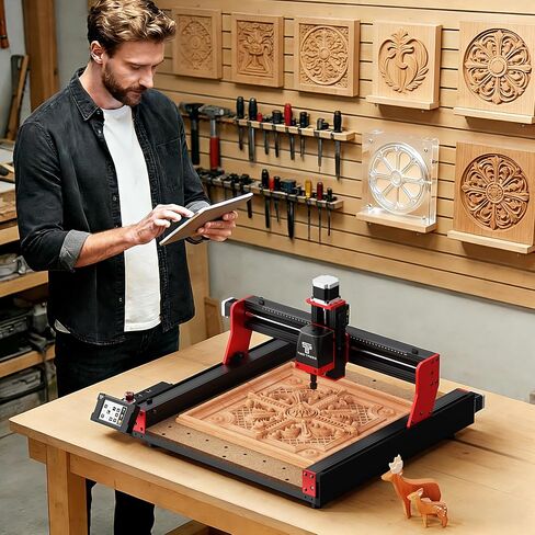 Twotrees TTC450 Pro CNC Router Machine,Upgraded 3-Axis Engraving All-Metal Milling Machine for Wood Acrylic MDF Nylon Carving Cutting in Kuwait