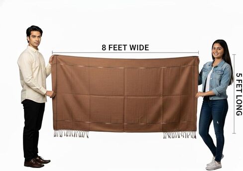 Shawl Wrap for Meditation, Prayer, Travel, Wedding and All Other Occasions Unisex Oversized Scarf in Kuwait