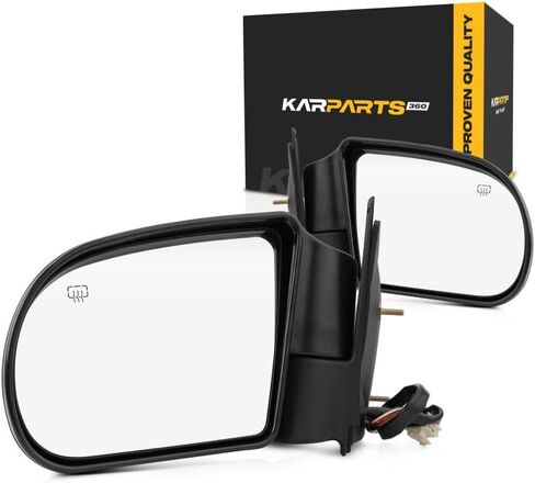 For Chevy Blazer 1999 00 01 02 03 04 2005 Door Mirror Passenger Side | Power | Heated | Textured | RPO-DD0/RPO-DK2 | Standard/Extended/Crew Cab | Replacement For 15105940 | GM1321192 in Kuwait