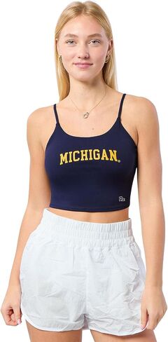 Michigan Wolverines Bra Tank Top - Navy, S in Saudi Arabia