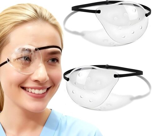4Pack Eye Shield After Cataract Surgery,3D Protective Eye Shield for Sleeping,Clear Eye Patch Cataract Eye Shield After Surgery with Extended Elastic Strap Longer for Adults in Saudi Arabia
