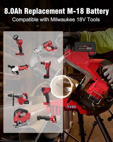 استبدال HOCHSTERN بقدرة 4.5 أمبير في الساعة لبطارية Dewalt 18V DC9098 DC9099 DC9096 المتوافقة مع بطارية Dewalt 18V XRP المتوافقة مع بطاريات Dewalt 18 Volt وأدوات الطاقة اللاسلكية 2 حزمة in Kuwait