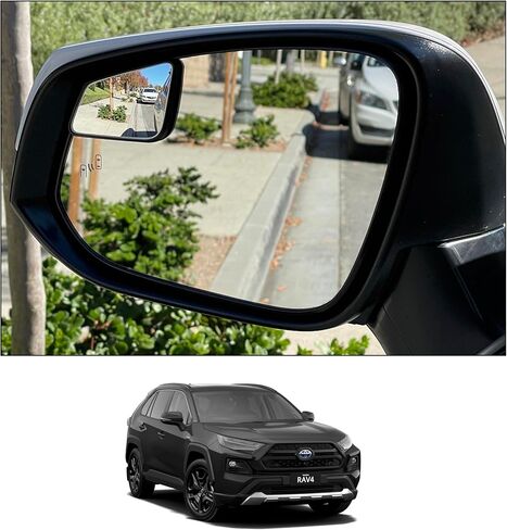 Custom Blind Spot Mirrors- Compatible with 2019- Present Toyota Rav4 | blind spot mirrors compatible with 5th Generation Rav4 factory mirrors | NXTGEN Extended View Blind Spot Mirrors in Kuwait