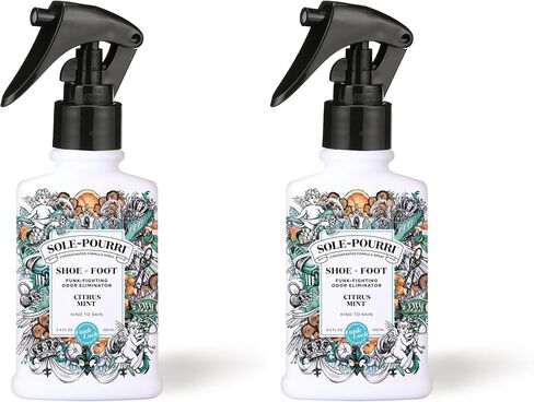 Sole-Pourri Shoe + Foot Funk-Fighting Odor Eliminator Spray, Cedarwood Eucalyptus, 3.4 Fl Oz in Saudi Arabia