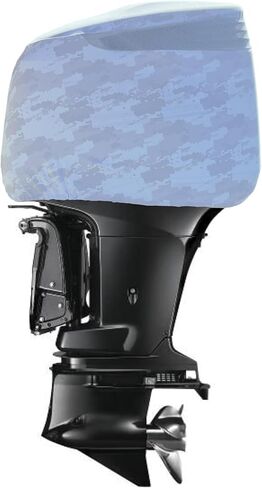 Outer Envy Grey Digital Camo Outboard Motor Cover (Grey Digital Camo, Mercury Verado 225-400 HP 6 cyl) in Saudi Arabia