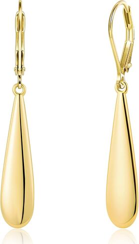 925 Sterling Silver Long Teardrop Dangle Earrings for Women Hypoallergenic Drop Leverback Earrings Trendy Silver Long Teardrop Dangle Earings for Jewelry Gifts in Saudi Arabia