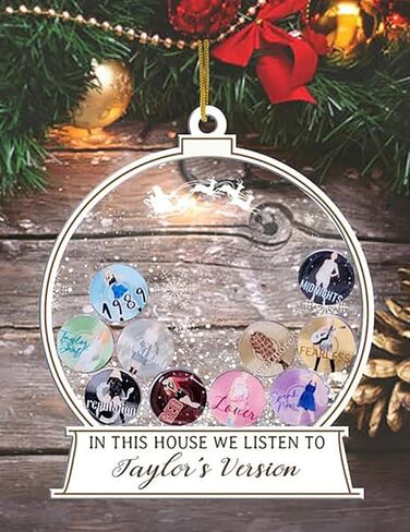 Christmas Ornament, Album Books Ornaments, Tour Christmas Tree Ornaments, Personalized Christmas Decorations for Christmas Weddings Holidays (A) in Kuwait