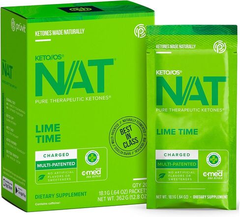 PRÜVIT Keto//OS NAT® Tru Passion Keto Supplements – Caffeine Free - Exogenous Ketones - BHB Salts Ketogenic Supplement for Workout Energy Boost for Men and Women (20 Count) in Kuwait