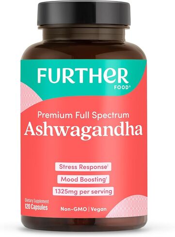 اشواغاندا العضوية 1325 ملغ. جذور اشواغاندا نقية مع الفلفل الأسود وزيت الأفوكادو لامتصاص فائق. 120 كبسولة نباتية. غير معدّل وراثيًا، وخالي من الغلوتين in Kuwait