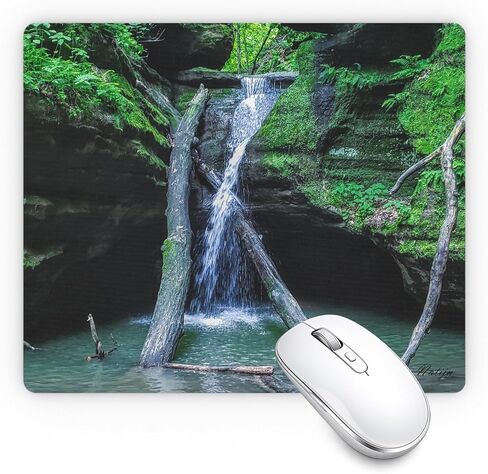 لوحة ماوس مقاس 7.75 بوصة × 9.25 بوصة × 0.22 بوصة بقاعدة مطاطية سميكة للغاية غير قابلة للانزلاق بسمك 5.5 مم لأجهزة الكمبيوتر المكتبية ولوحة ماوس انزلاقية سلسة (مسار القدم) in Kuwait