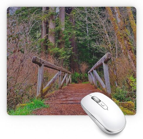 7.75" x 9.25" x 0.22" Mouse Pad 5.5MM Extra Thick Non-Slip Rubber Base for Desk Computers Gaming Smooth Glide Mousepad (Foothill Trail) in Kuwait