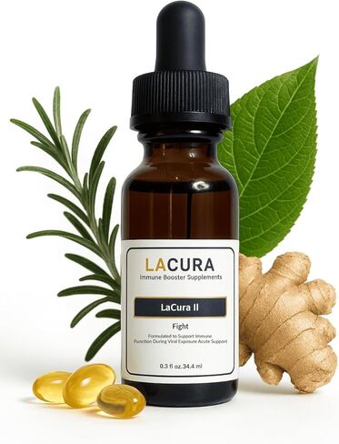 LaCuraMor - LaCura II Fight- Ingest Respiratory Blend Essential Oil, Essential Oil Blends Therapeutic Grade for Immune Support, Essential Oils Respiratory, 15 ml in Kuwait