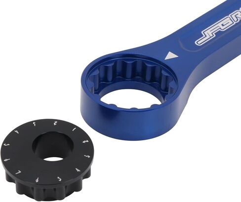 JFG RACING DRZ 400 خفض ، C إلى C 129mm-135mm/5.07 "-5.31" 7075 رابط أقل قابلة للتعديل للدراجة DRZ400 DRZ400E DRZ400SM 2000-2017 RM125 RM200 1996-2000/62640-37E11-Blue11 in Saudi Arabia