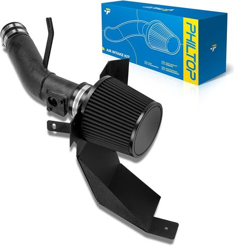 PHILTOP Cold Air Intake Red Tube + Heat Shield Compatible With Honda Accord 2013-2017 2.4L, Red in Kuwait