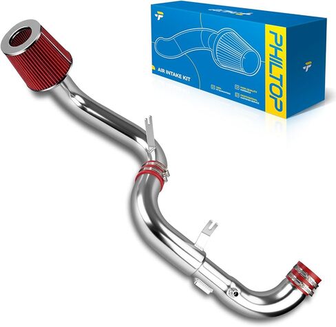 PHILTOP Cold Air Intake Red Tube + Heat Shield Compatible With Honda Accord 2013-2017 2.4L, Red in Kuwait