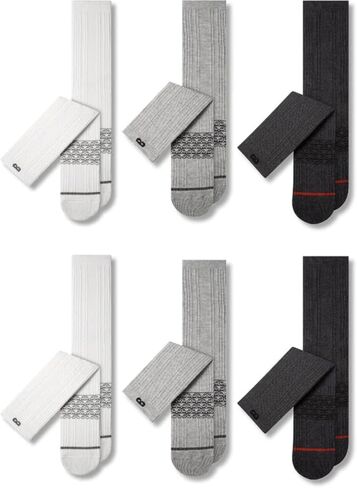 Pair of Thieves BOWO Dry Cushion Crew Socks – 6 Pack White/Black – Moisture-Wicking, Breathable, and Durable Socks for Comfort and Performance in Saudi Arabia