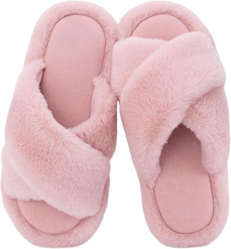 يترك دافئ الفرقة المتقاطعة للنساء النعال المفتوحة مع نعلات داخلية غير قابلة للانزلاق in Kuwait