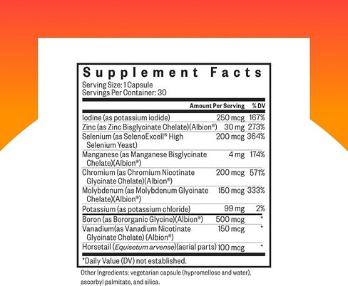 Seeking Health Trace Minerals Complex II، 30 كبسولة، خالية من الحديد والنحاس، مكمل اليود، مكمل الزنك، طاقة صحية، بشرة صحية، شعر وأظافر* in Saudi Arabia