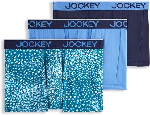 Jockey Men's Chafe Proof Pouch Microfiber 3" Trunk - 3 Pack in Kuwait