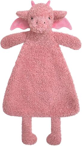 Baby Green Dragon Soft Stuffed Animal Security Blanket, Plush Dinosaur Character Lovey Blanket, Baby Shower/Nursery Gift, Newborn Infant Toddler Snuggle Blankie for Boys Girls, 16 Inches in Saudi Arabia