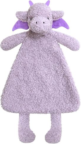 Baby Green Dragon Soft Stuffed Animal Security Blanket, Plush Dinosaur Character Lovey Blanket, Baby Shower/Nursery Gift, Newborn Infant Toddler Snuggle Blankie for Boys Girls, 16 Inches in Saudi Arabia