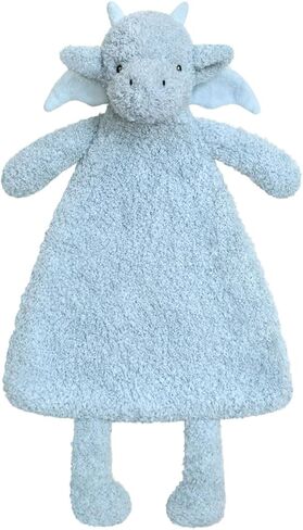 Baby Green Dragon Soft Stuffed Animal Security Blanket, Plush Dinosaur Character Lovey Blanket, Baby Shower/Nursery Gift, Newborn Infant Toddler Snuggle Blankie for Boys Girls, 16 Inches in Saudi Arabia