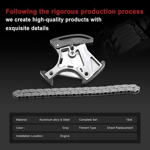 Engine Oil Pump Balance Shaft Assembly Tensioner Chain Kit Replacement For VW Eos Golf GTI Jetta Passat AUDI A1 A3 A4 A6 TT SEAT SKODA 2.0T (Tensioner) in Kuwait