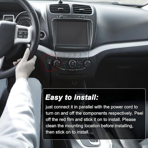 MEIRIYFA Paste Type Switch Car Push Button Switch ON/Off Rocker Switch Automotive DC 12V 24V Surface Mount Water Drop Shape with 78.7" Cable for Fog Lights,DRL,LED Light Bar (2PCS) (78.7''/200CM) in Kuwait