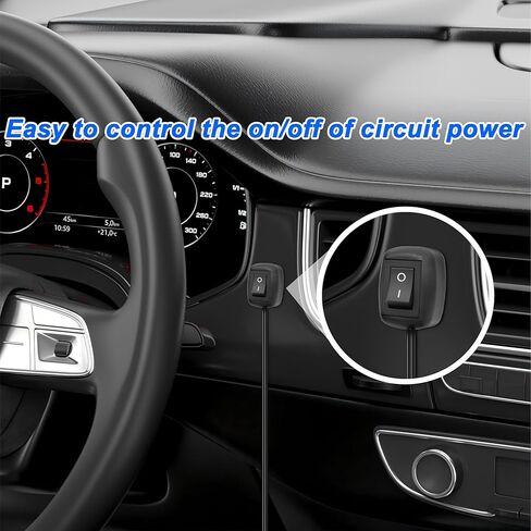 MEIRIYFA Paste Type Switch Car Push Button Switch ON/Off Rocker Switch Automotive DC 12V 24V Surface Mount Water Drop Shape with 78.7" Cable for Fog Lights,DRL,LED Light Bar (2PCS) (78.7''/200CM) in Kuwait