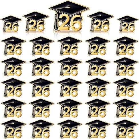 خاطئ 30 PCS CAP CAP FABEL CLASS OF 2025 التخرج دبوس مجوهرات المينا المجوهر in Kuwait