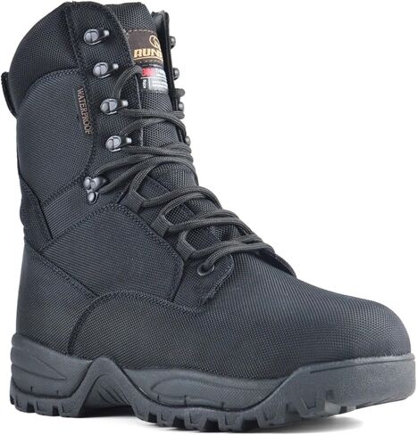 Men's Waterproof Military Tactical Boots Lightweight Work Boot Insulated Hunting Boots, 8 Inches Lace-up Outdoor Boots, 400g Thinsulate in Kuwait