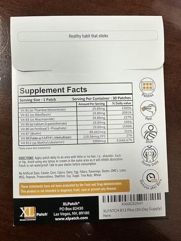 XLPATCH B12 Plus (30-Day Supply) in Saudi Arabia