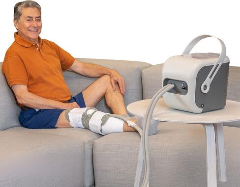Ossur Cold Rush Therapy Machine System with Knee Pad - Ergonomic, Adjustable Knee Ice Pack Wrap - Quiet, Lightweight Ice Pack for Knee - Strong Cryotherapy Ice Machine for Knee After Surgery in Saudi Arabia