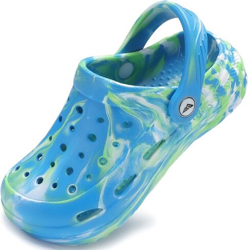 Kids Tie Dye Garden Clogs for Boys Girls | Lightweight Slip-On Water Shoes with Arch Support in Saudi Arabia