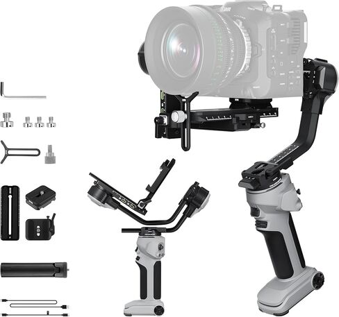 ZHIYUN Crane 4E, Camera Gimbal Stabilizer for DSLR，Professional 3-Axis Camera Stabilizer, More Energy-Saving in Kuwait