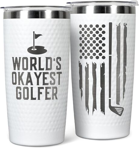 Golf Gifts for Dad - Fathers Day Golf Gifts for Men, Dad, Husband - Funny Golfer Gift - Golfer Ideas for Men, Golfers - Fathers Day Gift - 20 Oz Stainless Steel Tumbler in Kuwait