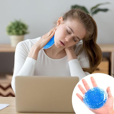TrelaCo 60 Pack Small Round Gel Ice Packs Reusable Cold Packs Boo Boo Ice Packs for Kids, Cold Hot Compress for Pain Relief, Injuries, Wisdom Teeth, Breastfeeding, Tired Eyes, Face, Neck, Headaches in Saudi Arabia