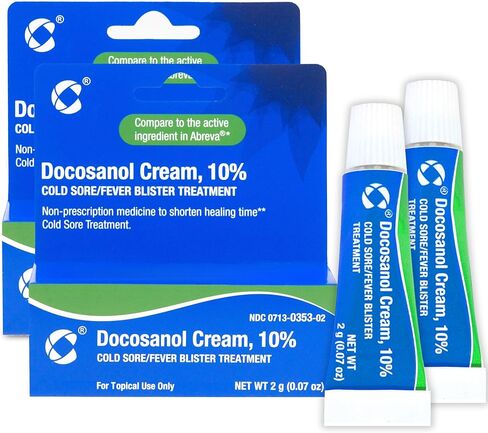 Cosette Cold Sore/Fever Blister Treatment for Face or Lips with Docosanol Cream, 10% - Treatment Cream for Cold Sore/Fever Blister - 0.07 oz Tube (1) in Saudi Arabia