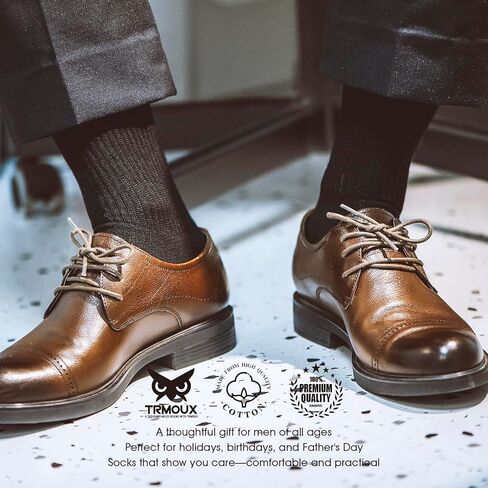 Diabetic Socks for Men & Women Extra Wide Non-Binding Super Soft Modal Blend Thin Black Neuropathy Crew Socks, Large, 6-Pack in Kuwait