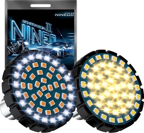 طقم LED Nineo 12pcs للدراجات النارية ، وأضواء دراجة نارية مع ضوء الفرامل تناسب معظم عربات الدراجات النارية Trikes Cruiser Scooter ATV UTV - حزمة 12 in Kuwait